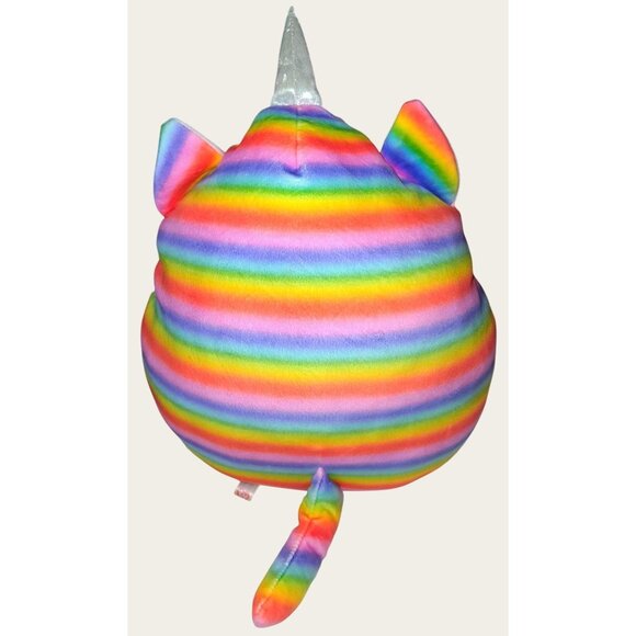 Rainbow Unicorn Cat Plush Stuffed Animal Pillow TY Large - Picture 5 of 10